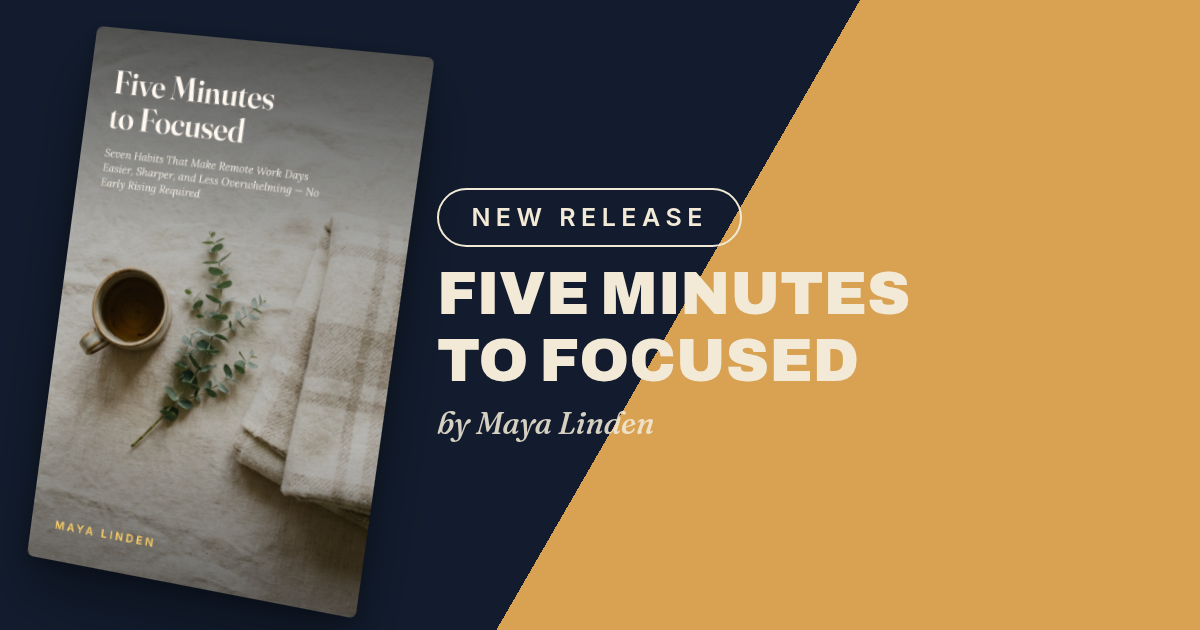 Five Minutes to Focused Facebook graphic